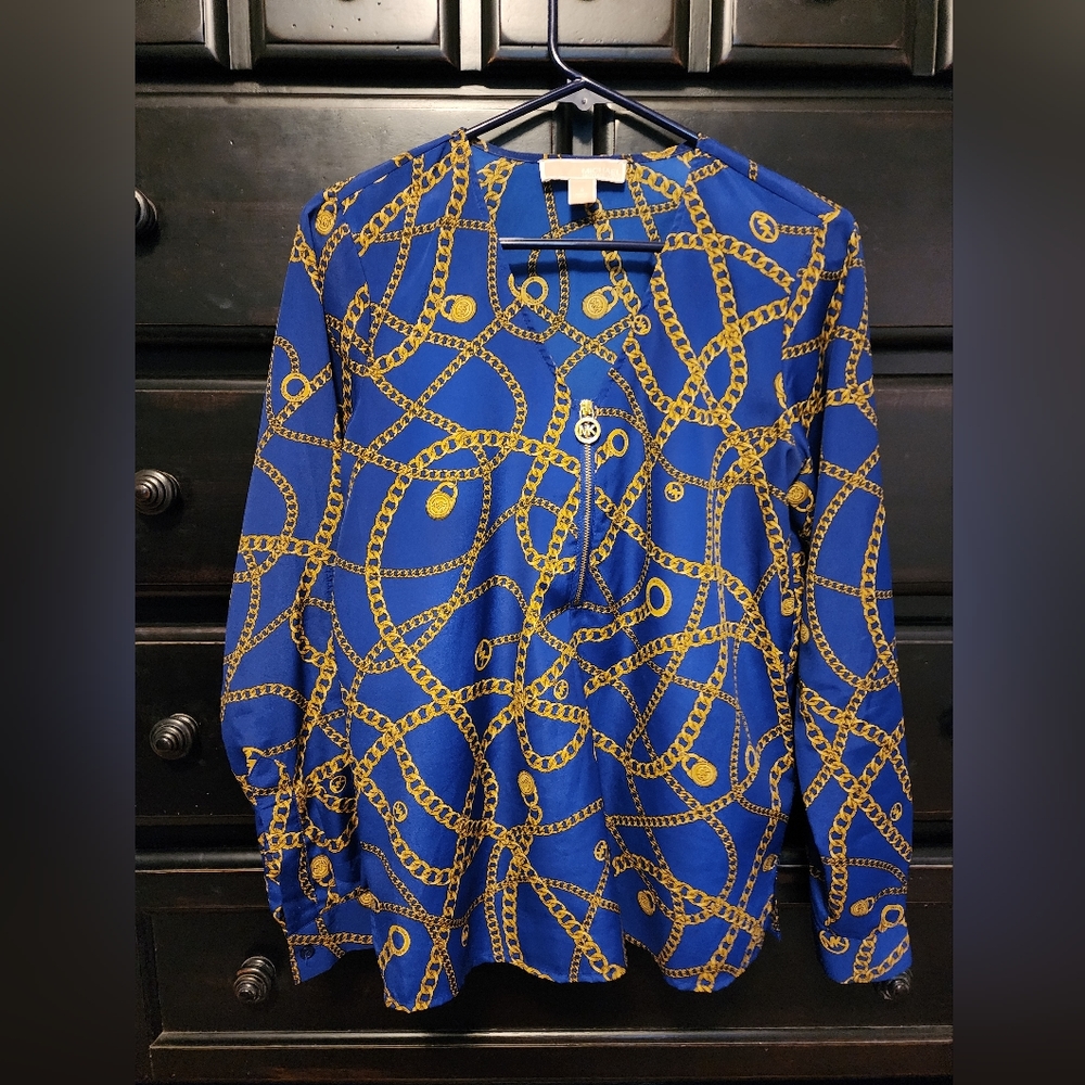 MICHAEL KORS Blouse Gold Chain and Locks